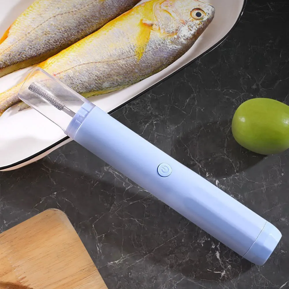 1500mAh مقياس السمك المسوي أدوات المأكولات البحرية المحمولة الكهربائية قشارة السمك مقياس السمك المسوي منظف الأسماك مكشطة أدوات المطبخ