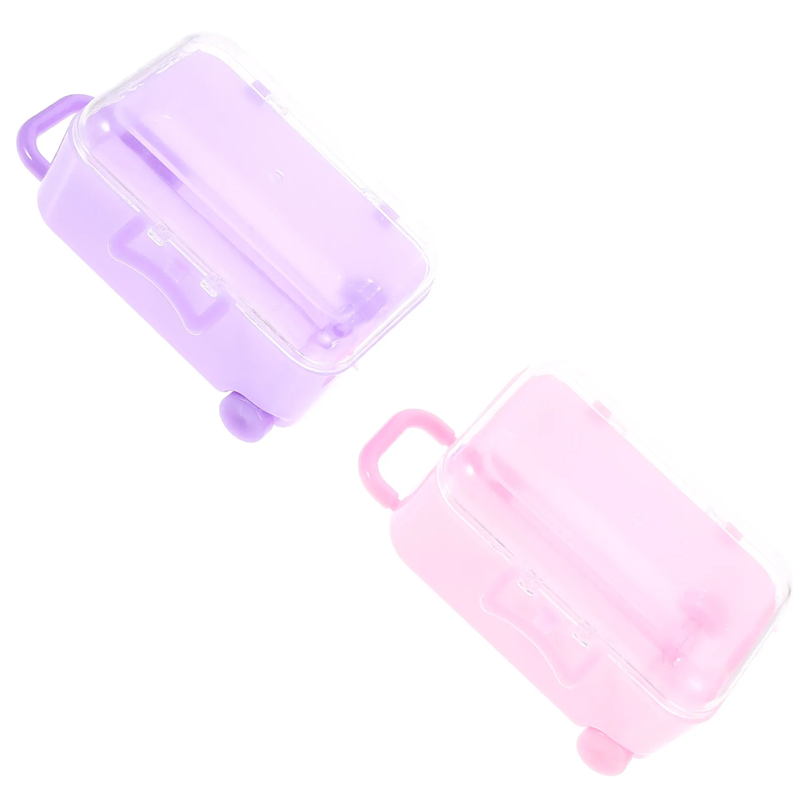 

2pcs Suitcase Accessories Mini Luggage Case Adornment Fashionable Decoration Storage Travel Gift Idea