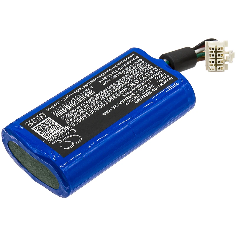 Li-ion Medical Battery for Welch-Allyn, 7.4V, 3400mAh, Compatible Models:  Connex Spot, Connex Spot Monitor, Grason-Stadler