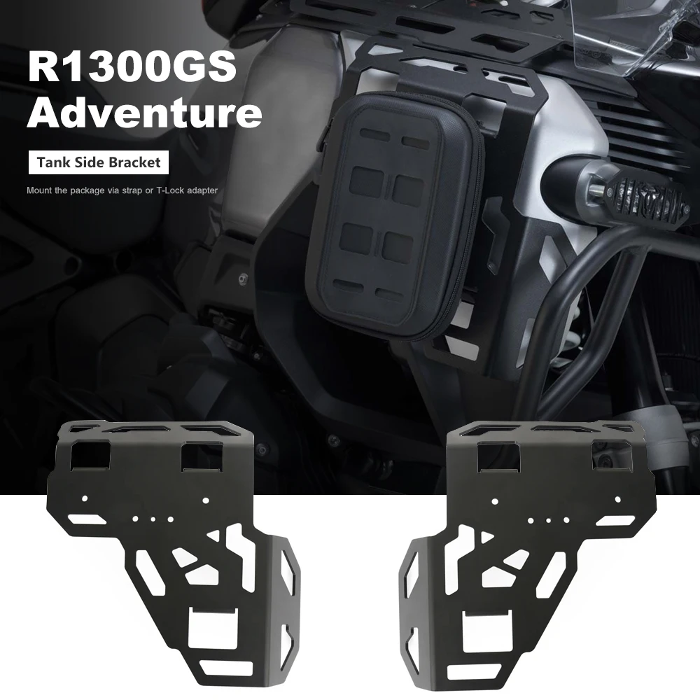 

New Motorcycle Luggage Rack For Tank Cover For BMW R1300GS Adventure R 1300 GS ADV Rack Storage Box Support Black Left Right