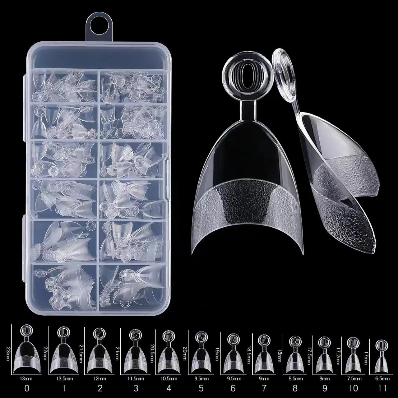 

120 шт./240 шт. Половина покрытия Миндальные предварительно зафилированные типсы для ногтей Полуматовые XS Пресс на поддельные наращивание ногтей для маленьких крошечных ногтей 12 размеров