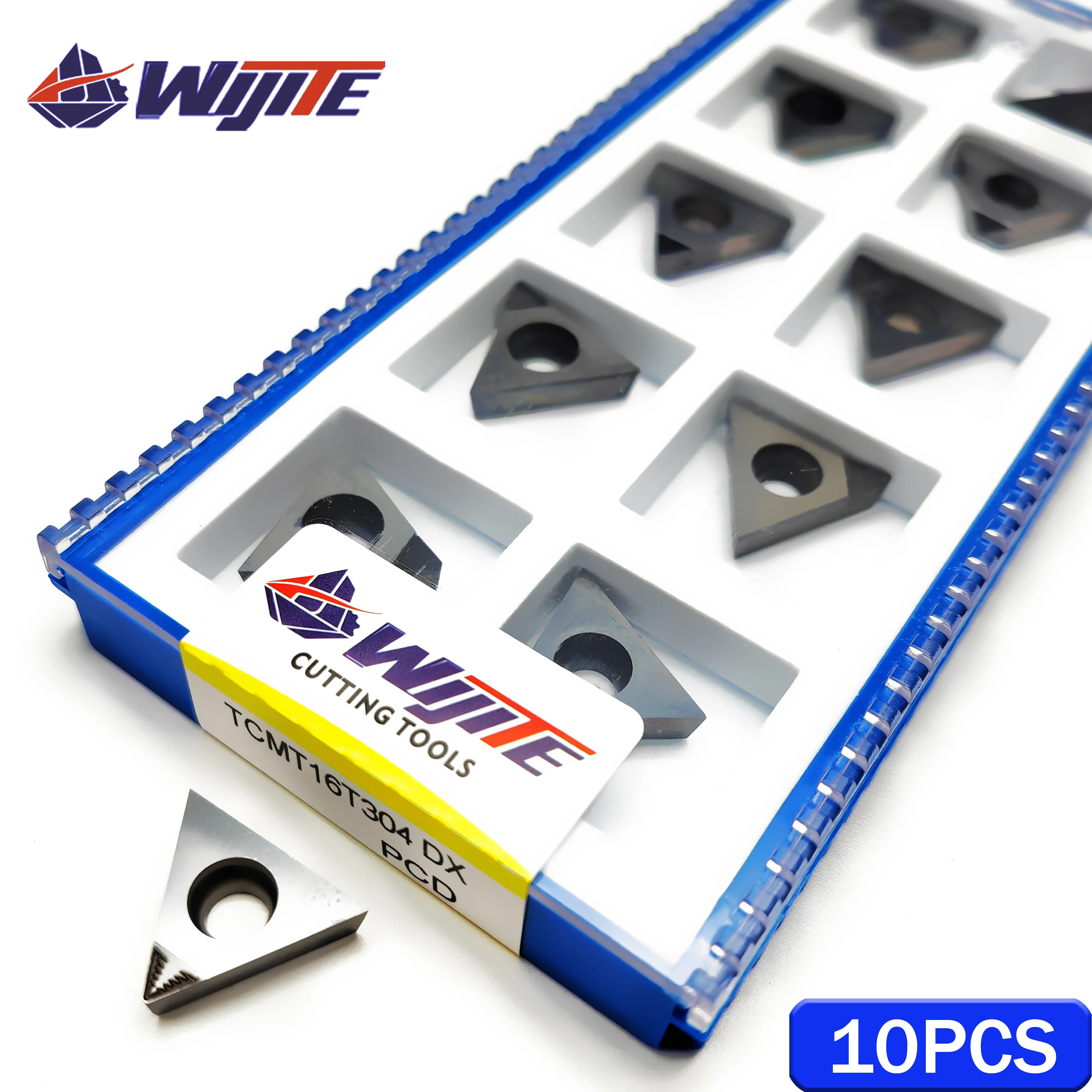 Imagem -03 - Ferramenta de Quebra de Chip Pcd Tcmt11 Tcmt16 dx Adequado para Metais Não Metalizados Adequado para Alumínio e Cobre com Alto Acabamento Tcmt