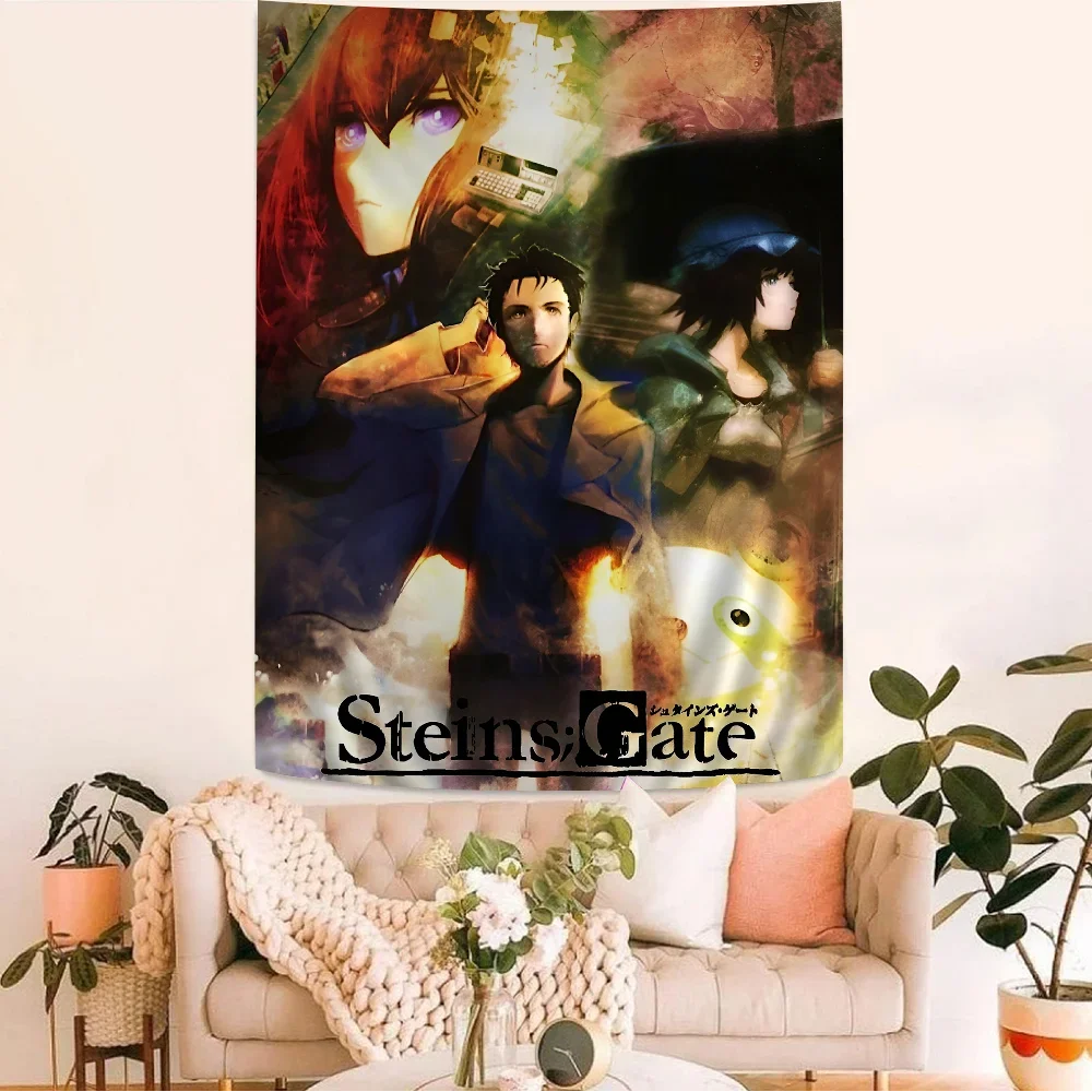 Steins Gate DIY Wall Tapestry For Living Room Home Dorm Decor Wall Art Decor