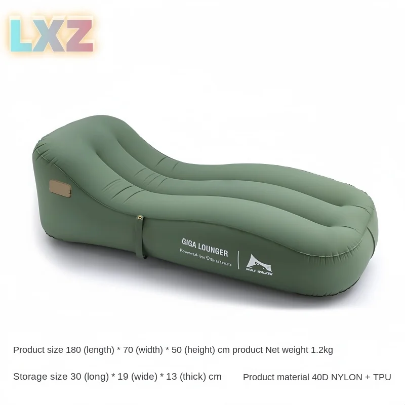 One Click Automatic Inflatable Chair, Outdoor Portable Camping Inflatable Sofa  USB Charging  Family Travel Lazy Air Cushion Bed image 3