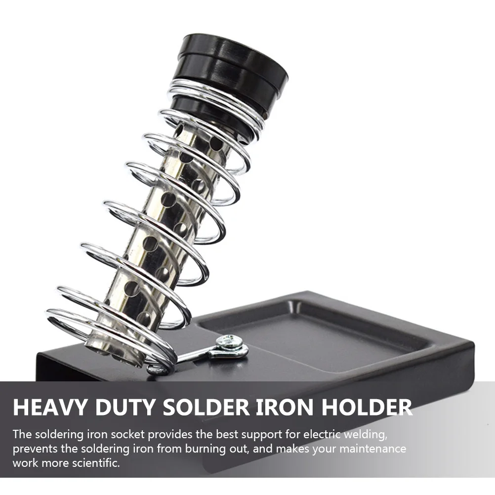 

2pcs Soldering Iron Stand Double Tubes Spring Support Holder For All Sizes Heavy Duty Solder Stand Stable Hook Design Heat