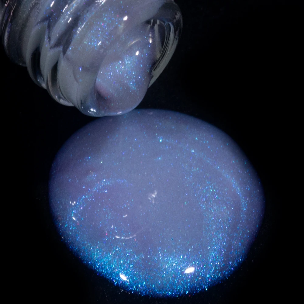 KODIES GEL Glitter Chrome Top Coat Gel smalto per unghie 2 IN 1 Aurora Blue Unicorn Gel Finish Sealer vernice tutto per Manicure Design