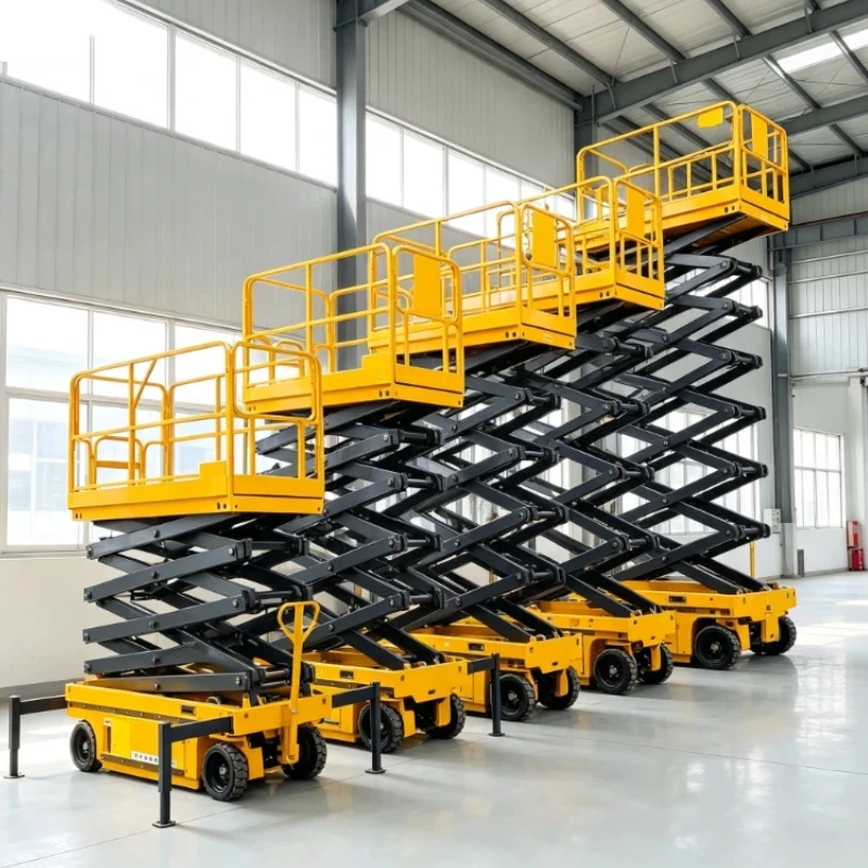 Mobile Hydraulic Lifting Platform, Customized Travel Speed Self‑propelled Electric Scissor Lift For Workshop Maintenance