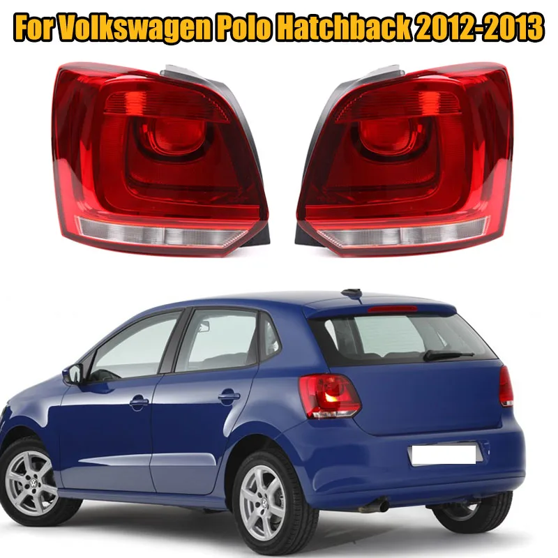 

Задний фонарь для Volkswagen VW Polo Hatchback 2012 дюйма, 2013 дюйма, задний фонарь без лампочек, автомобильные фонари, индикатор торможения, фонарь, 1 шт.