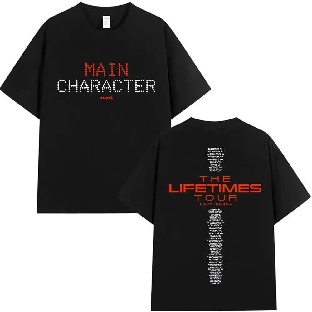 

Singer Katy Perry The Lifetimes Tour Album 2025 New T-Shirt Unisex Fashion Style Tops T Shirt Casual Oversized Short Sleeve Tees