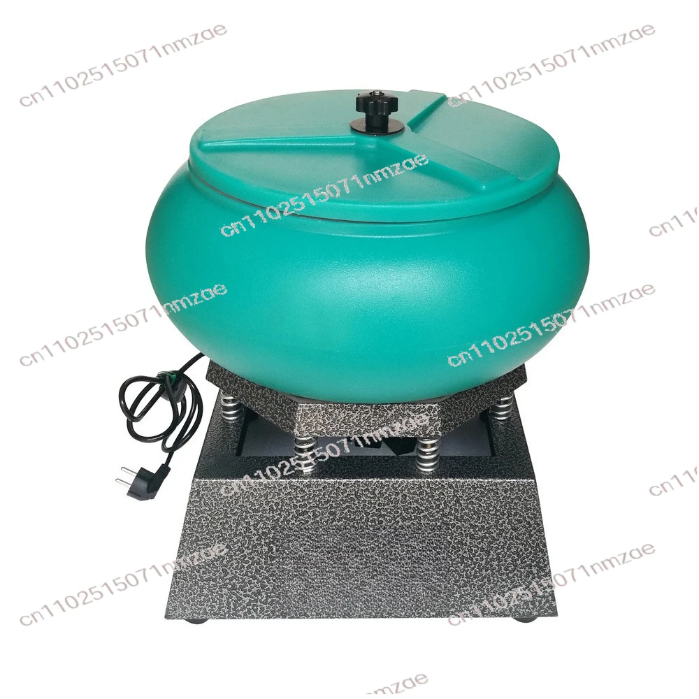 17 Inch Large Vibratory Tumbler Polishing Machine for Jade Jadeite Metal Deburring Stain Removal Surface Cleaning