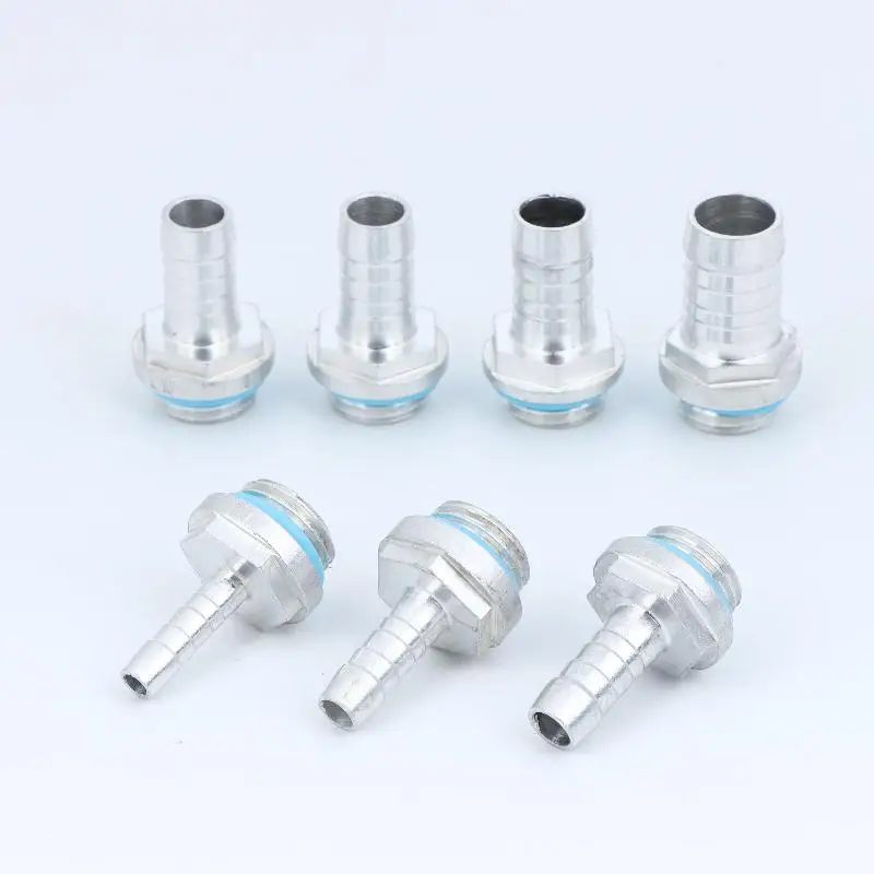1pcs PC Water Cooling Barb Fitting Two-Touch Fitting G1/4 Thread HosePagoda Connector Outer Diameter 4MM-12MM For Water Cooling