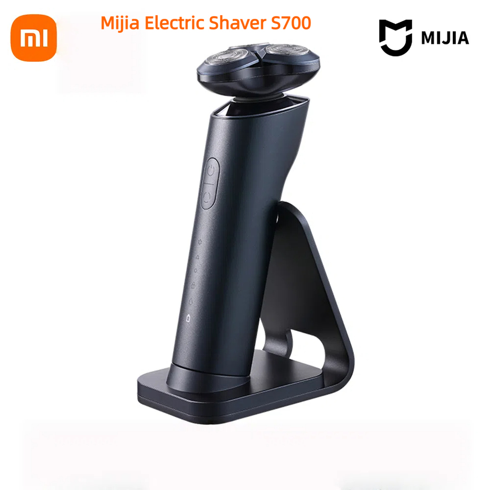  New Xiaomi Mijia Electric Shaver S700 Portable Flex Razor 3 Head Shaving IPX7 Waterproof Washable Beard Trimmer Trimer Cutter 