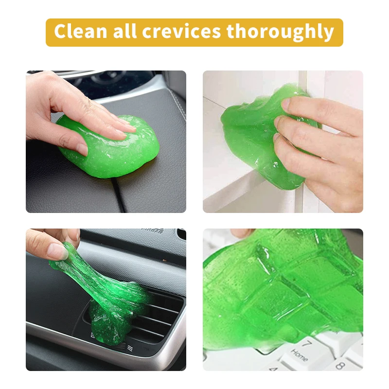 Jelly Cleaning Gel Multifunction Car Air Vent Outlet Cleaning Mud Dashboard Laptop Cleaner Gel Car Gap Dust Dirt Clean Tool