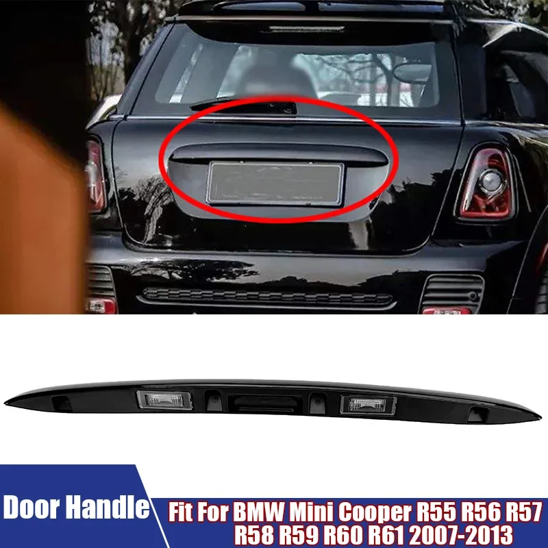 

Car Tailgate Handle Black Trunk Door Handle With Light For BMW Mini Cooper R55 R56 R57 R58 R59 R60 R61 2007-2013 #51132753602