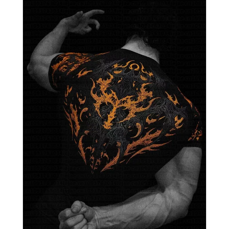 2026 New Men's Compression Shirt Quick Dry Muscle Training Tee High Stretch Athletic Top for Men Summer T-shirt Men's Kid