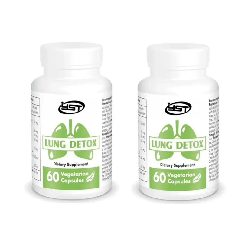 60 Capsules Lung Detoxification - Containing Quercetin, Bromelain, and Tumor Curcumin | Non Transgenic and Gluten Free