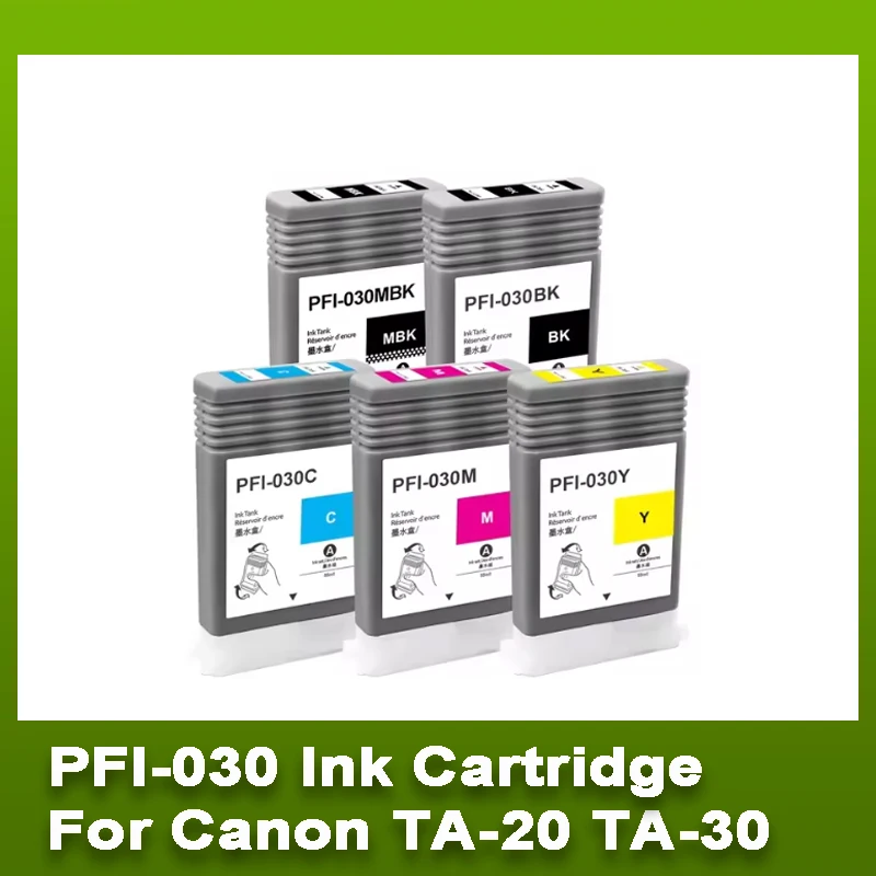 

CFINK PFI-030 Pigment Ink Cartridge Compatible for Canon image PROGRAF TA-20 TA-30 TM-240 TM-340 with Chip PFI 030