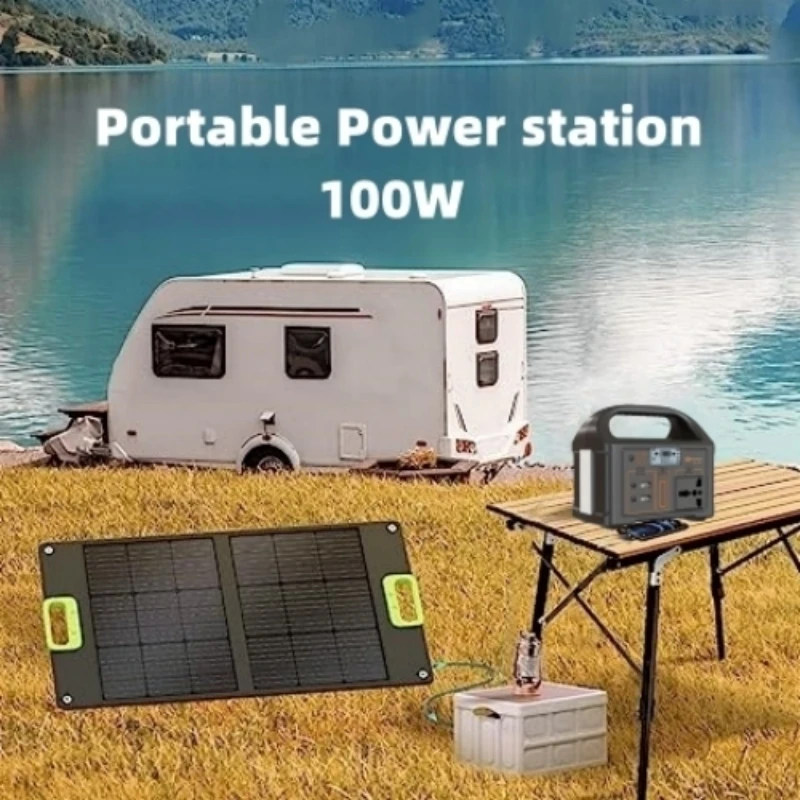 76800mWh Portable Station Mini Outdoor Power Supply With 110V US Standard, 100W Lithium Iron Phosphate Energy Storage