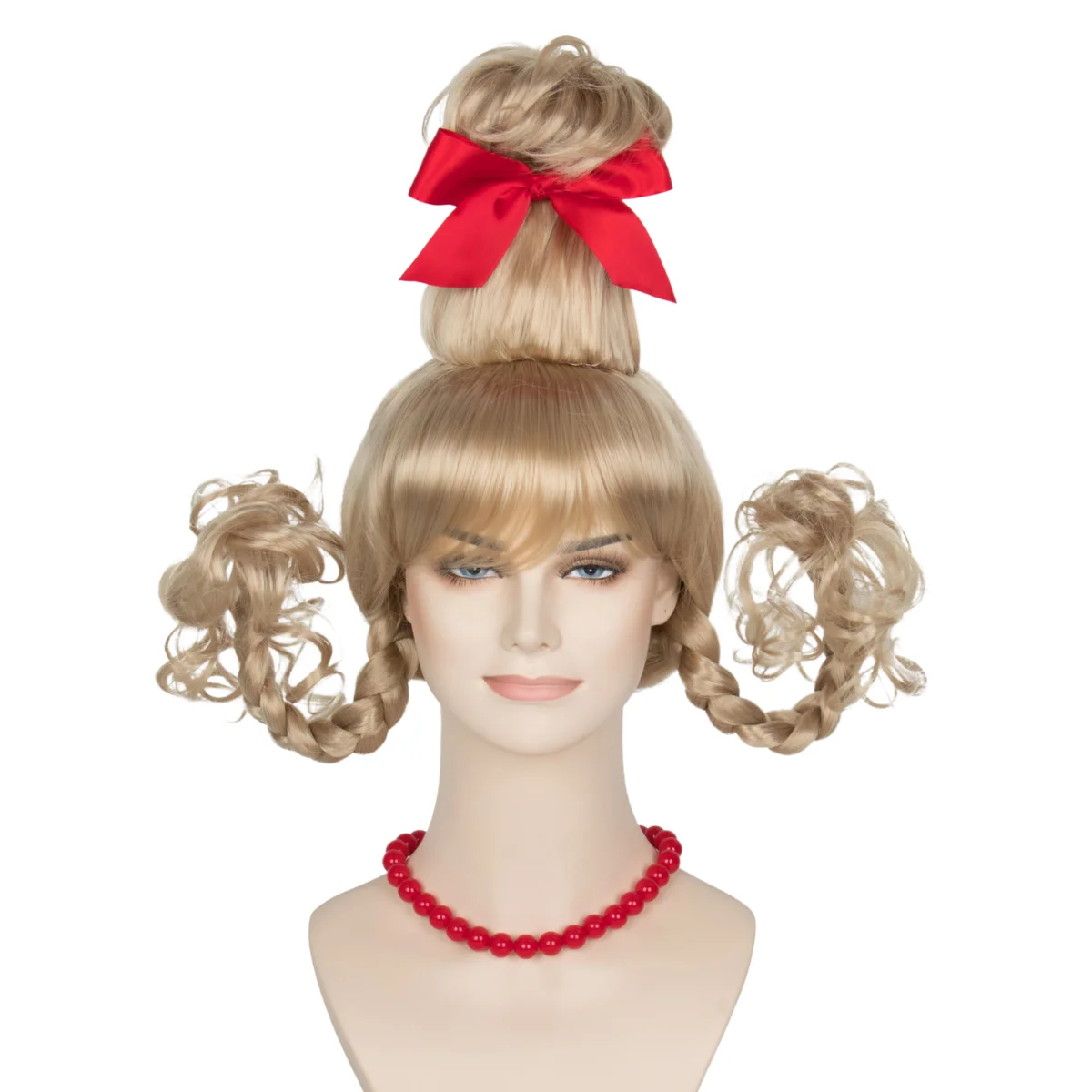 Anxin Hot Sale High Quality Synthetic Christmas Costume Wig Excellent Cosplay Style For Women Cosplay