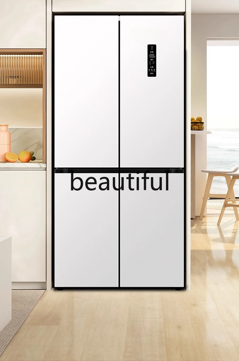 

four-door refrigerator ultra-thin zero-embedded bottom heat dissipation first-level frequency conversion full space net taste