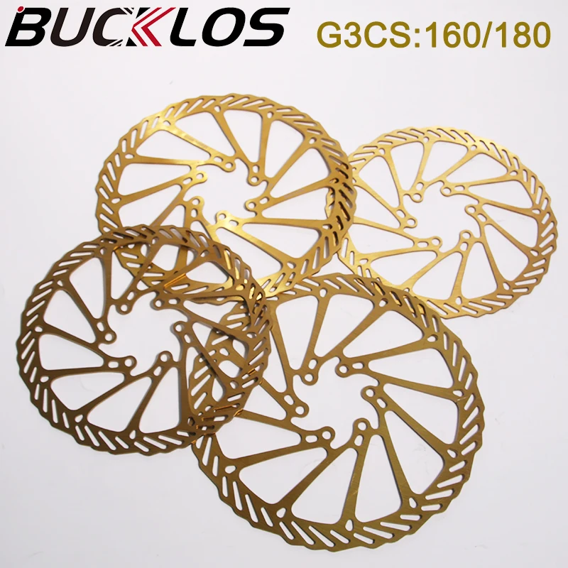 

BUCKLOS Bicycle Disc Brake Rotor 160mm 180mm Bike Brake Disc Heat Dissipation G3 MTB Rotor Ultralight Road Mountain Bike Rotors
