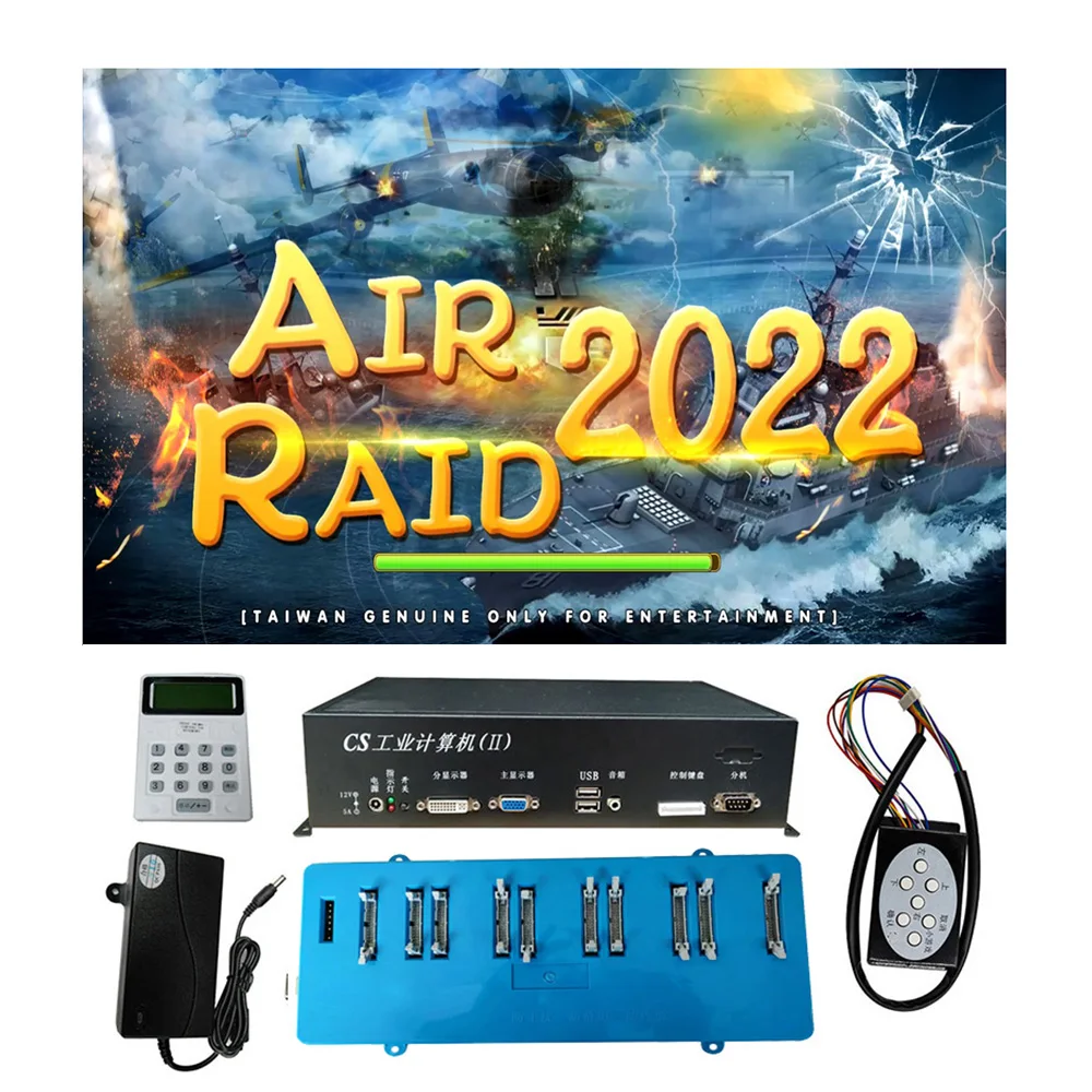 

USA Popular 4, 6, 8, 10 Players Air Raid 2022 Fish Hunter Game Machine Host Arcade Shooting Plane Game Machine Accessories