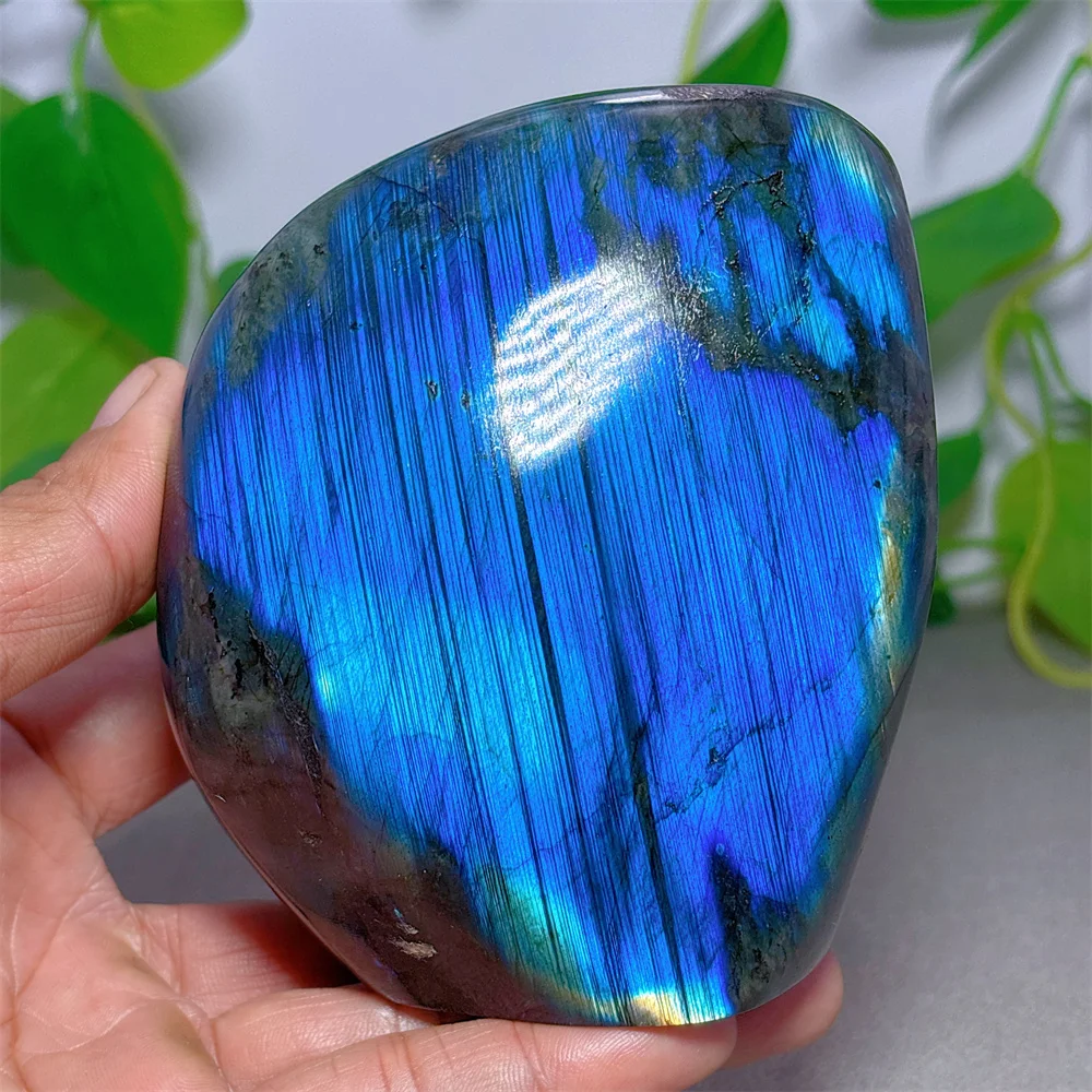 Blue Labradorite Free Form Crystal Natural Stone Quartz Minerals Home Decoritems Reiki Garden Gifts Energy Healing Luck Love