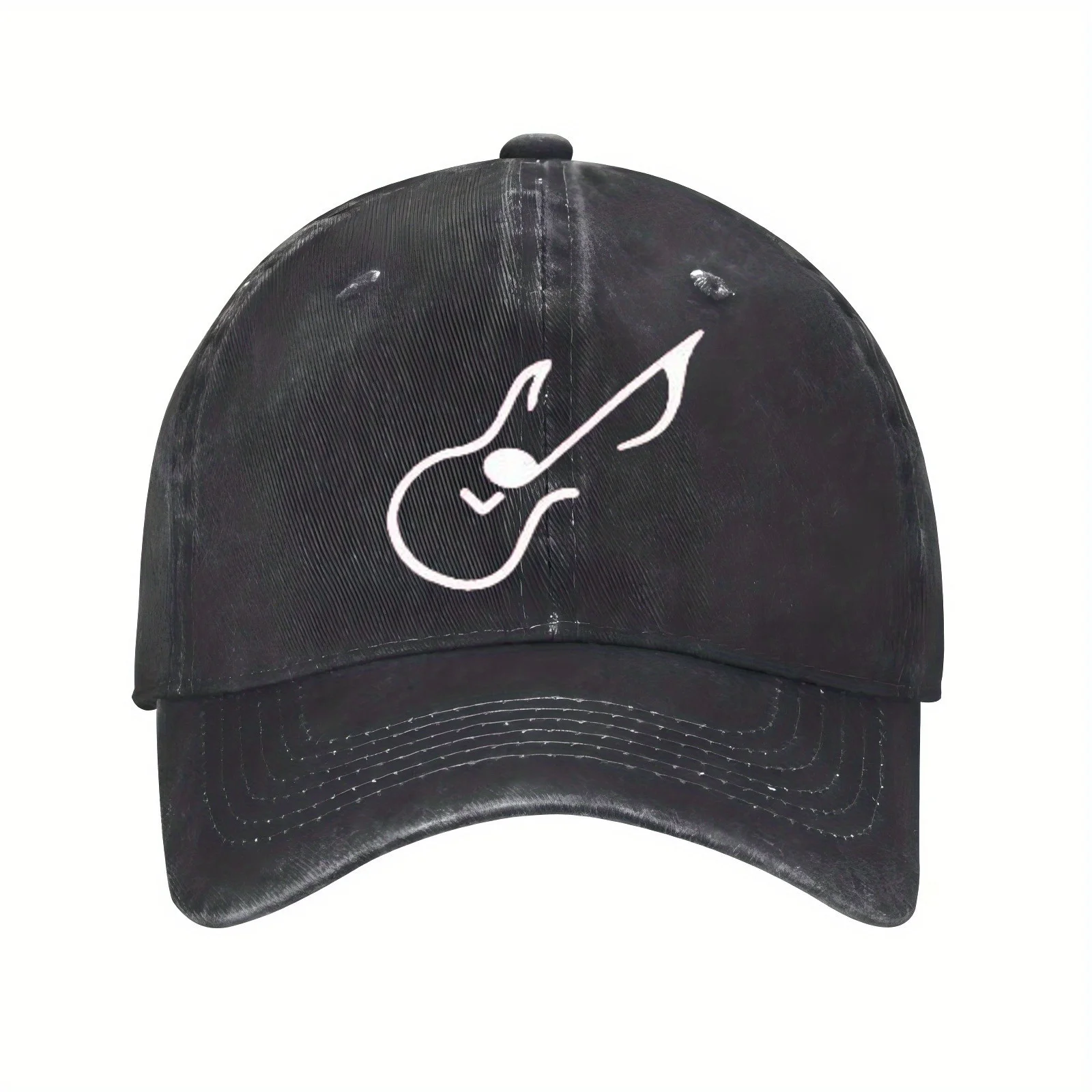 قبعة بيسبول ملاحظة موسيقى الجيتار للجنسين من القطن المغسول قابلة للتعديل قبعة أبي كاجوال في الهواء الطلق