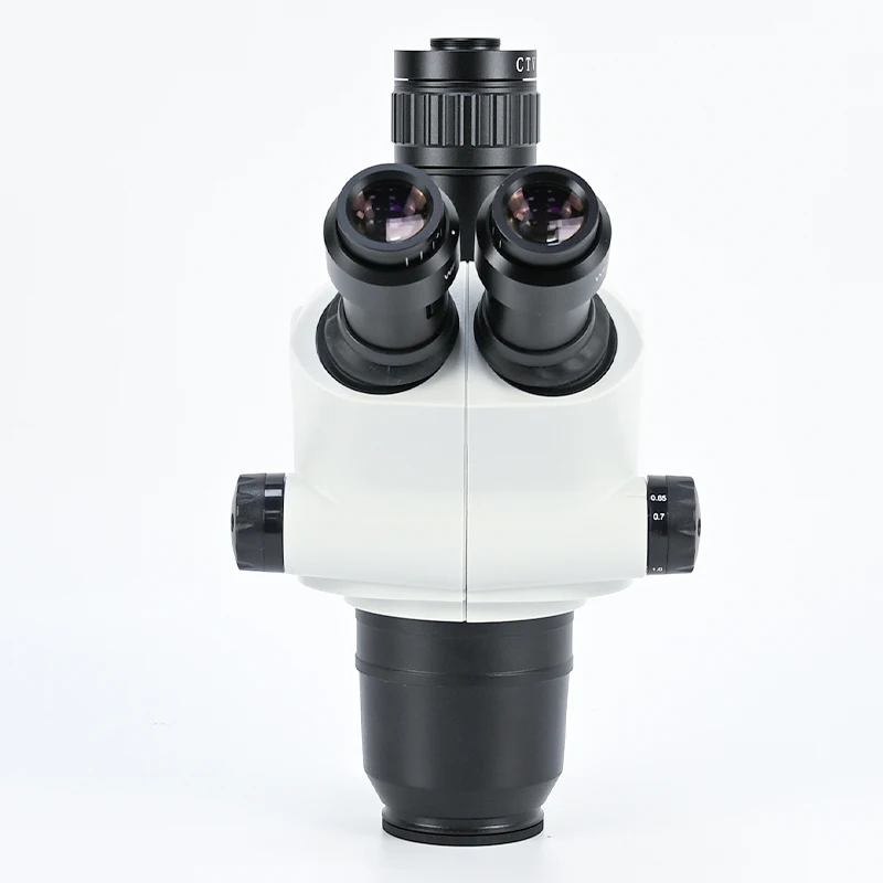 Albenth 6.5x-65x Trinocular Zoom Stereo Microscope Head WF10X/20mm Eyepiece For PCB Repair