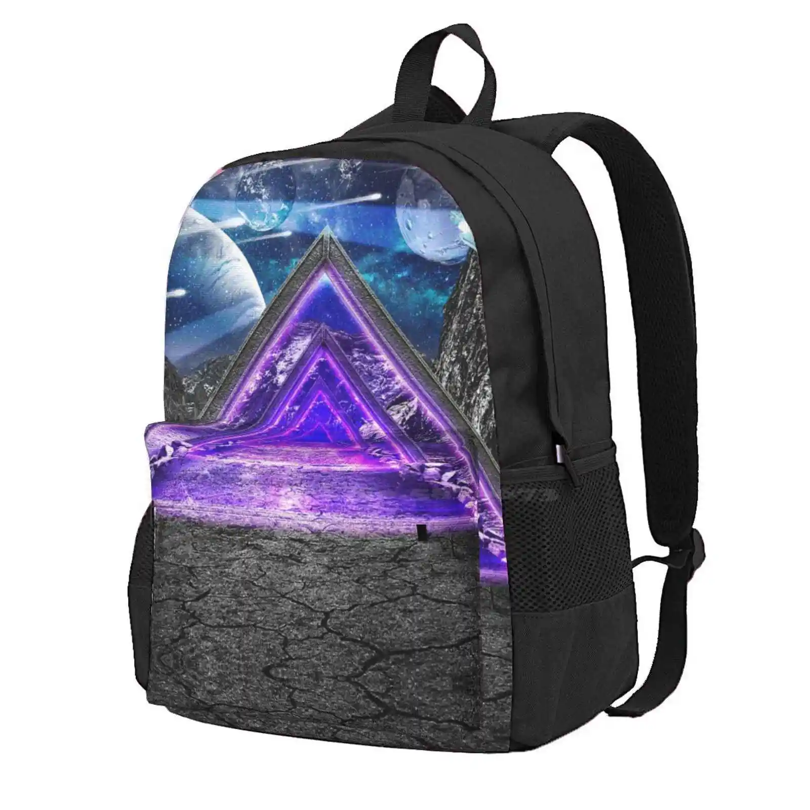 Dimension Hot Sale Schoolbag Backpack Fashion Bags Dimension Path Pyramid Portal Space