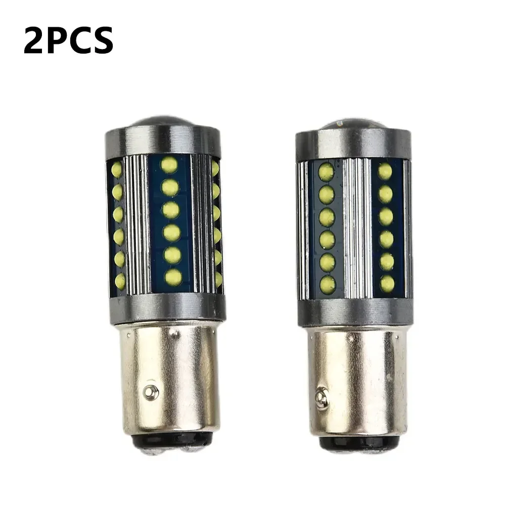 

2Pcs 1157 BAY15D LED Bulbs 36 COBs CanBus Super Bright Lamps For Turn Signal Light 12V-24V 51mm*18mm*15mm Aluminum Parts