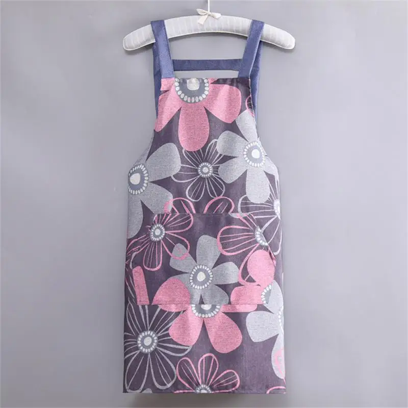 1/3PCS Pure Cotton Breathable Canvas Apron Women's Oil-proof Wear-resistant Work Work Clothes Cooking Household Waist Increase