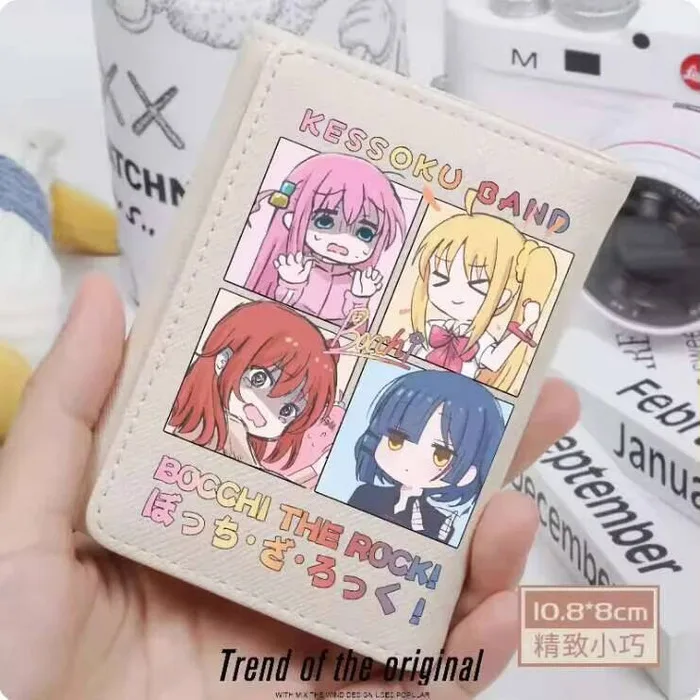 

Anime BOCCHI THE ROCK Kita Ikuyo Gotoh Animeori Fashion Wallet PU Purse Card Coin Hasp Money Bag Cosplay Gift B204 Anime