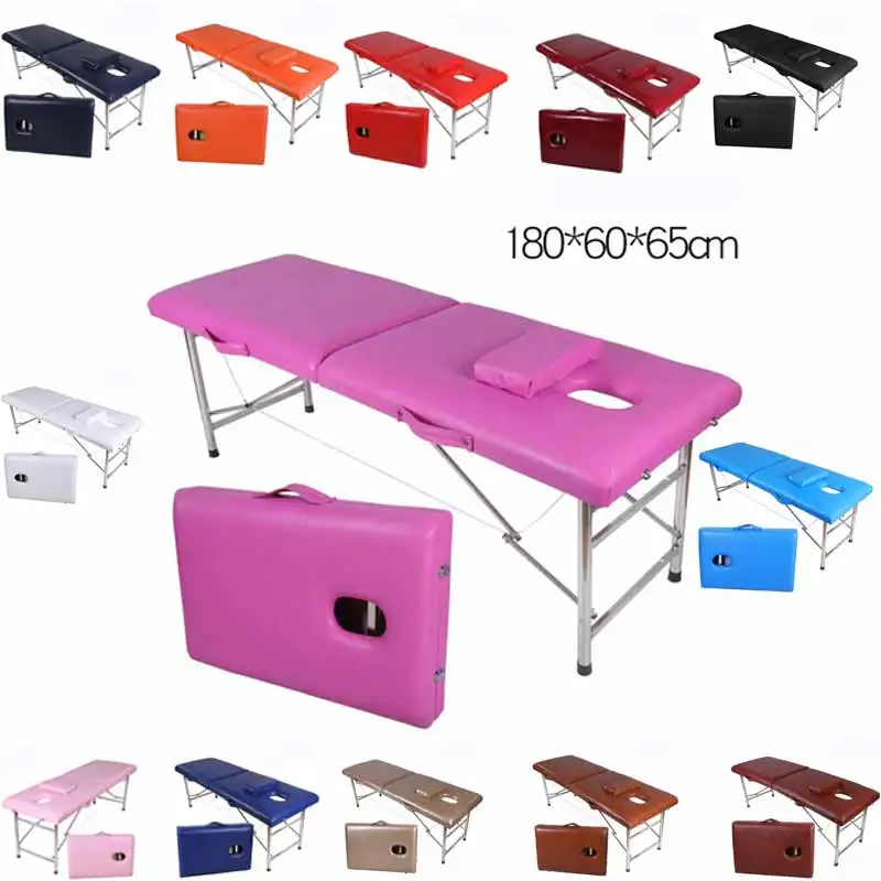 High Quality Modern Portable Stainless Steel Spa Beauty Salon Lash Facial Massage Table Stainless Steel Foldable Massage Bed