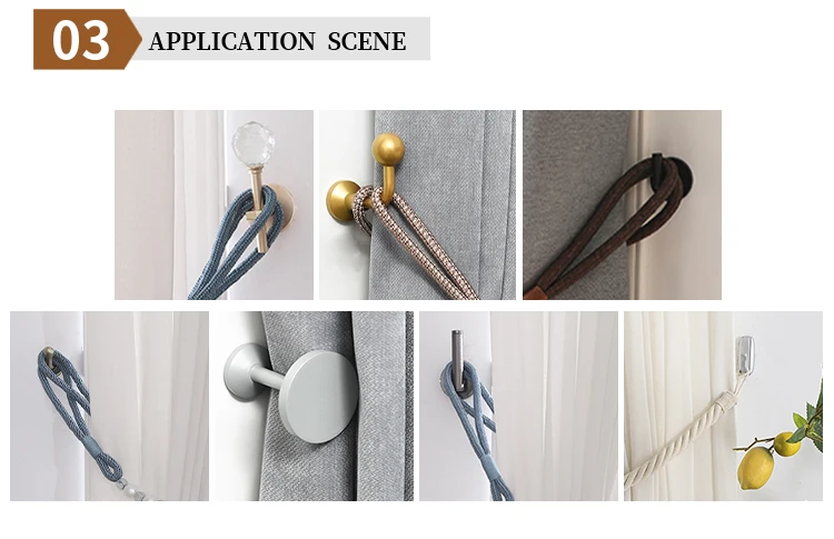 Gold Curtain Drapery Hold Back Holder,Indoor Wall Windows Curtain Tieback Hooks With Metal