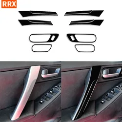 Car Doors Handle Pull Sets Panel Piano Black Sticker For Mazda 3 Axela 2010-2013 Mazdaspeed 3 Mazda3 Interior Accessories