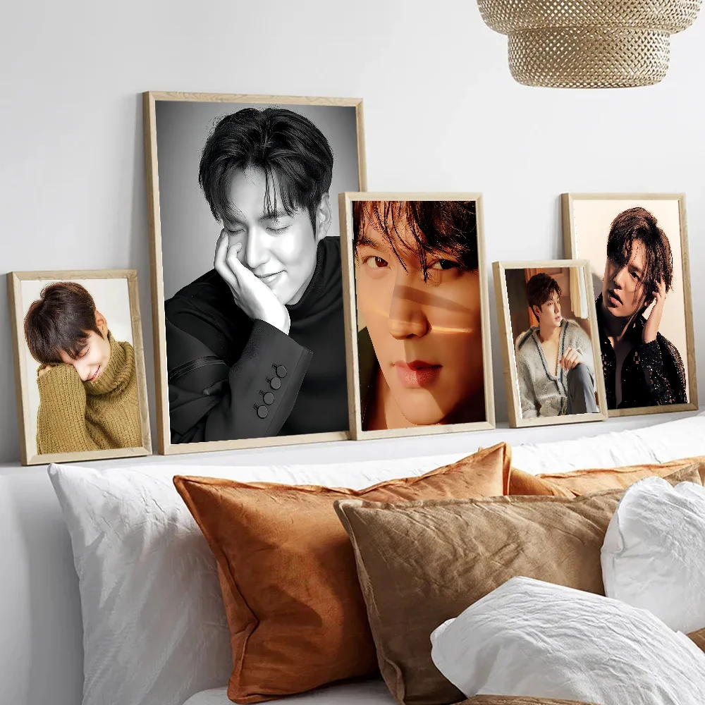 Lee Min Ho Whitepaper Poster Sticky Posters Retro Kraft Paper Sticker DIY Room Bar Cafe Aesthetic Art Wall Painting