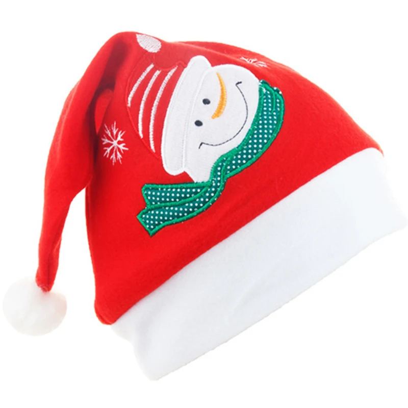 1pc Christmas Hat Children Baby Santa Hat Xmas Holiday Hat For Christmas Festive Party New Year Gift Decor Soft Plush Caps