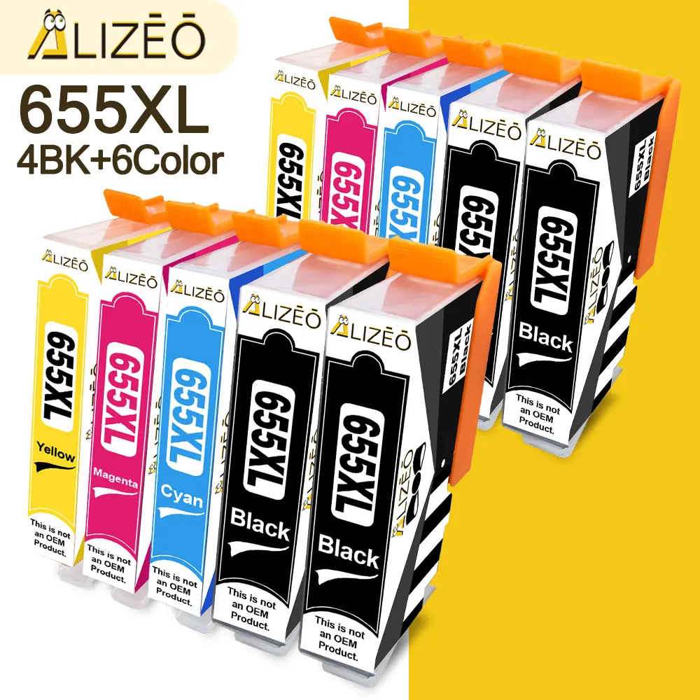 655XL Compatible For HP 655 HP655 XL Ink Cartridge Deskjet 5525 6520 6525 6625 3525 4615 Printer Cartridges