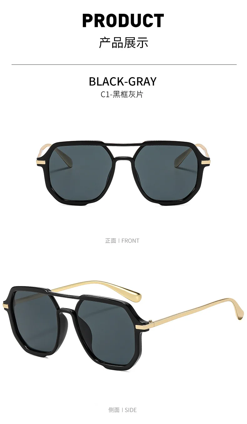 2026 Herren-Sonnenbrille: Schlichte Designer UV400 Piloten-Sonnenbrille mit Metallbügeln – Modische Reise-Sonnenbrille für Herren – Detail 10