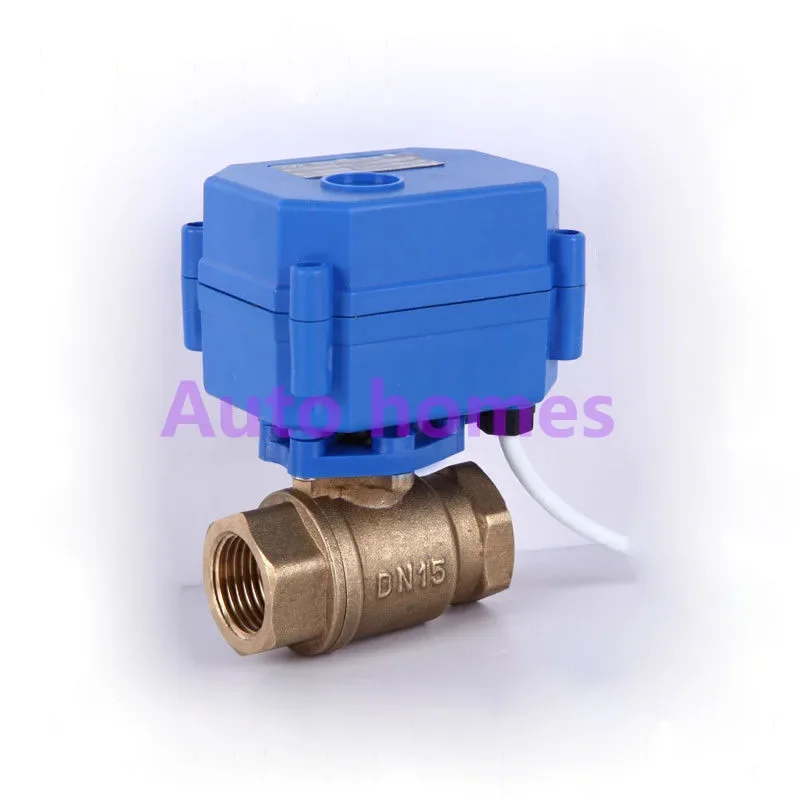 

1/2 "DN15 DC5V латунный моторизованный шаровой кран 2-ходовой электрический шаровой кран CR-01/CR-02/CR-05 провода электромагнитный клапан для воды