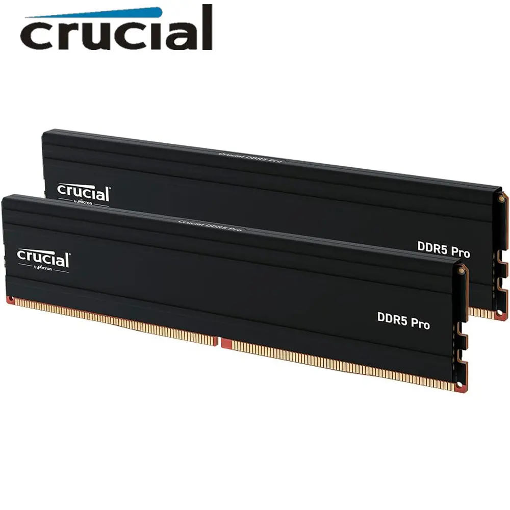 Crucial Pro DDR5 RAM 16GB 5600MHz 24GB 6000MHz Desktop Memory UDIMM 288Pin PC5-44800 48000 Memoria DIMM PC RAMs For Intel AMD