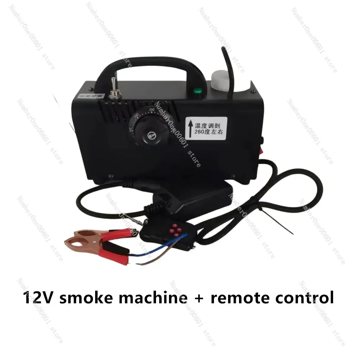 12V Fog Machine Special Effects Mobile Fog Machine, Outdoor Photography Portable Fog Machine needs to be connected to a battery