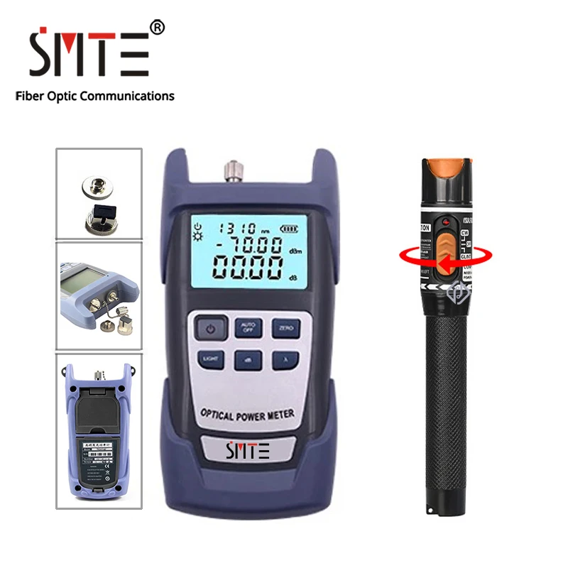 19 teile/satz FTTH Tool Kit Fiber Optic Cleaver FC-6S Power Meter -70 ~ + 10dBm Fiber Abisolieren Zange CFS-3 Visual Fault Locator 10mW