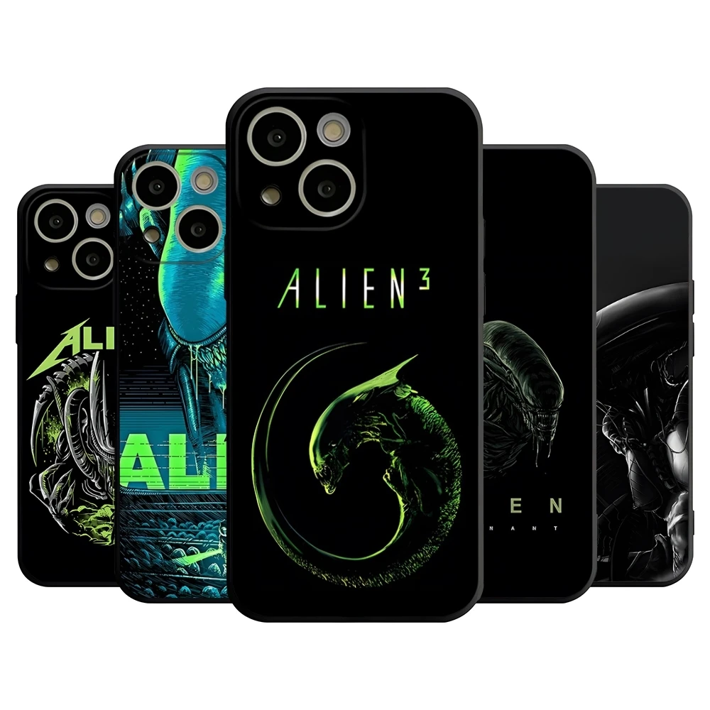 Movie Alien Xenomorph Phone Case for 14 Pro Max for Apple iphone 15 Po Marx 12 Mini 11 13 Pro Xr X Xs 8 7 Plus Back Cover