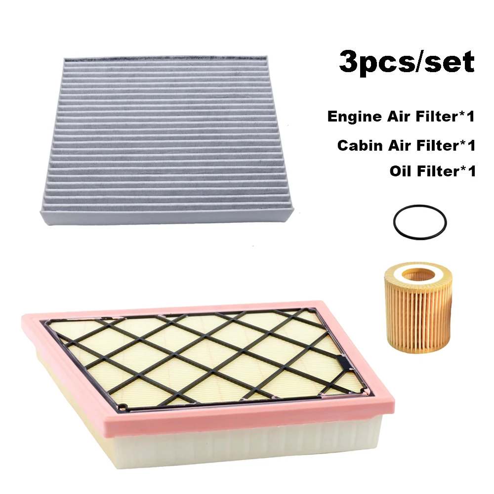 

3pcs Filter Set For Ford Ranger USA 2022 2023 2024 2025 2.0TDI VW Amarok T1 Engine Cabin A/C Air Oil Filter Kit Accessories