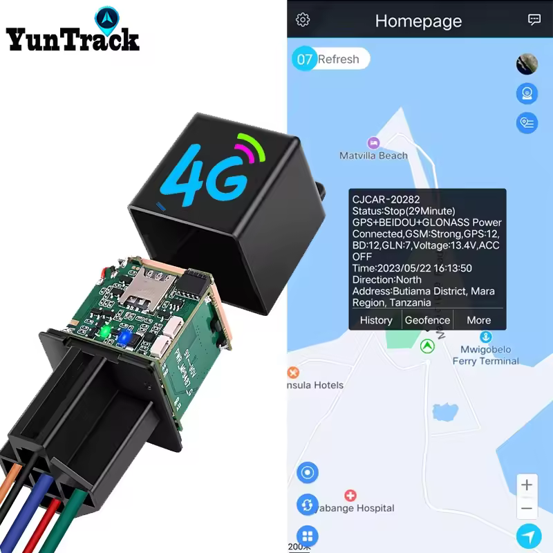 NOUVEAU Traceur GPS 4G mondial avec relais, surveillance coupure de carburant, alarme SMS et appel, protection antivol pour voiture et moto, système de suivi et de sécurité pour remorquage