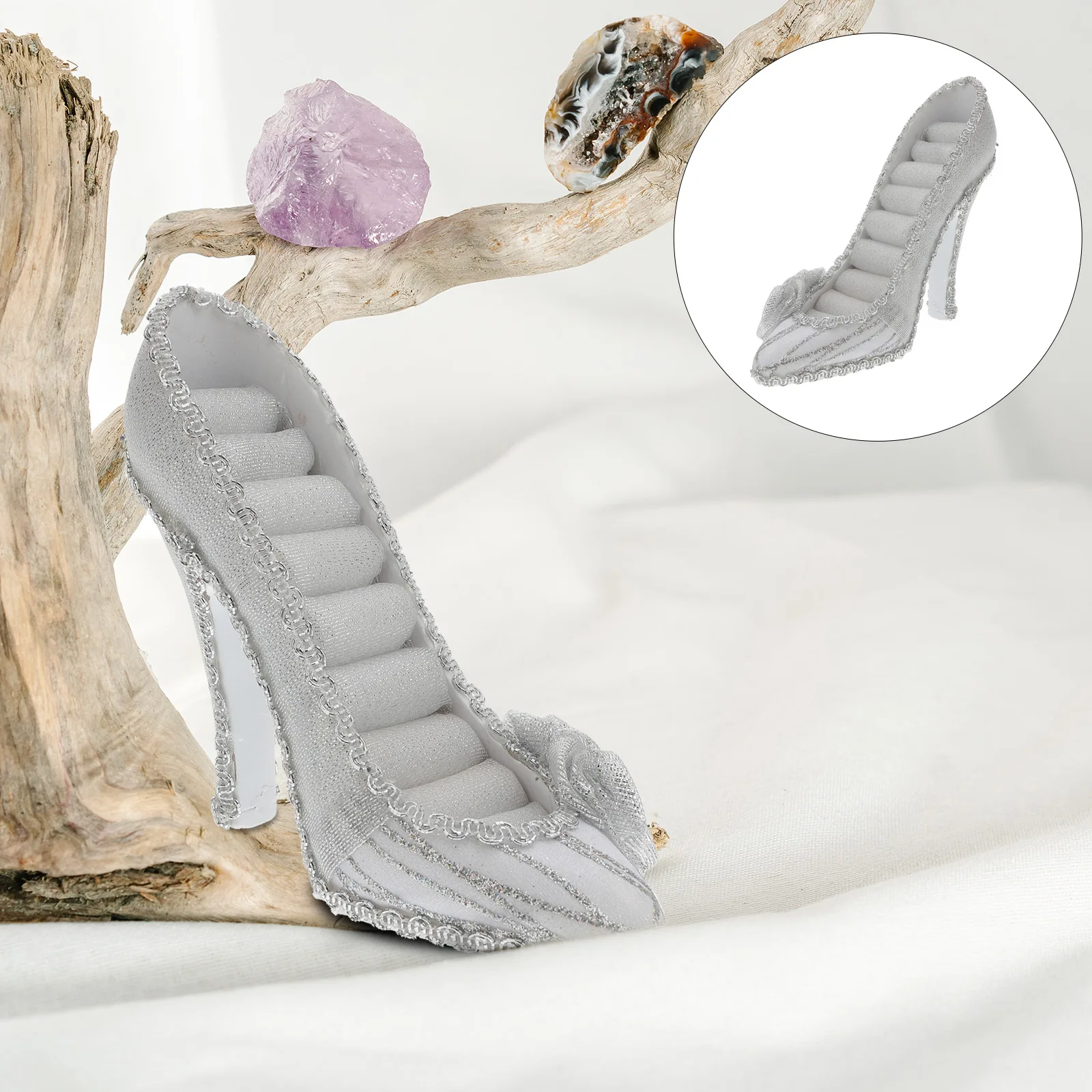Elegant High Heel Earring Holder Resin Jewelry Display Stand for Necklaces Bracelets ganizer Stylish Decor