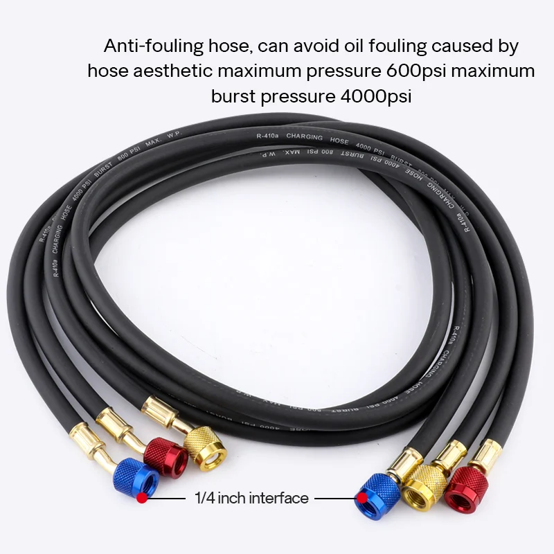 R134a Automotive Air Conditioning R22 Fluorine Tube Refrigerant Hose R410 Pressure Resistant Explosion-proof Connecting Tube