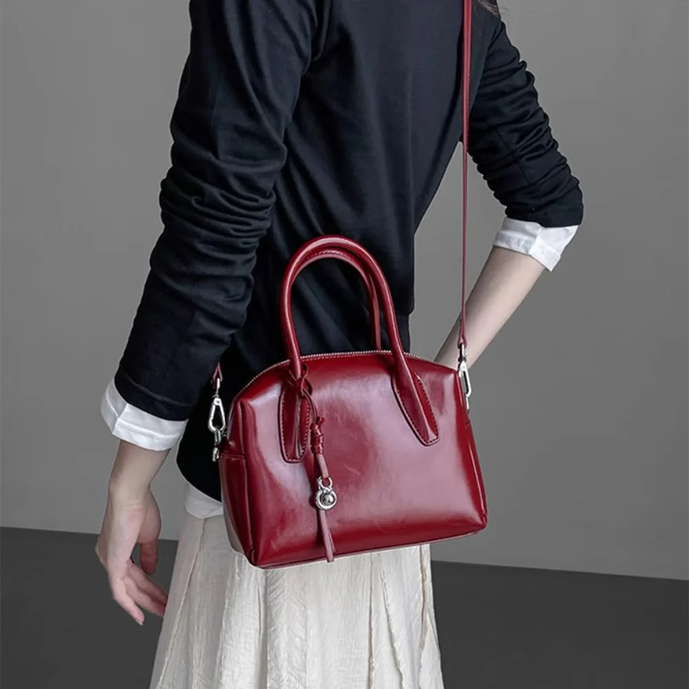 

Minimalist Light Luxury Cowhide Women's Bag Genuine Leather Crossbody Single-shoulder Designer Luxury Bag
